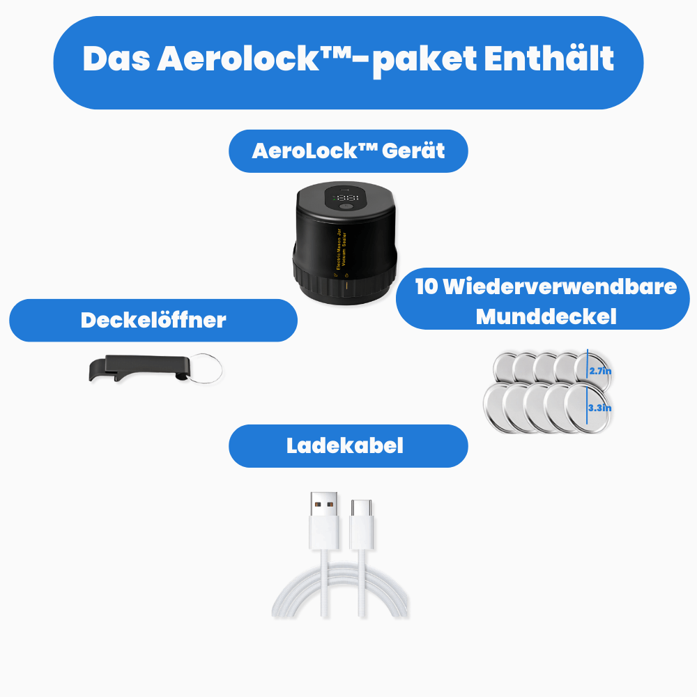 Aerolock™ Einmachgläser Vakuum